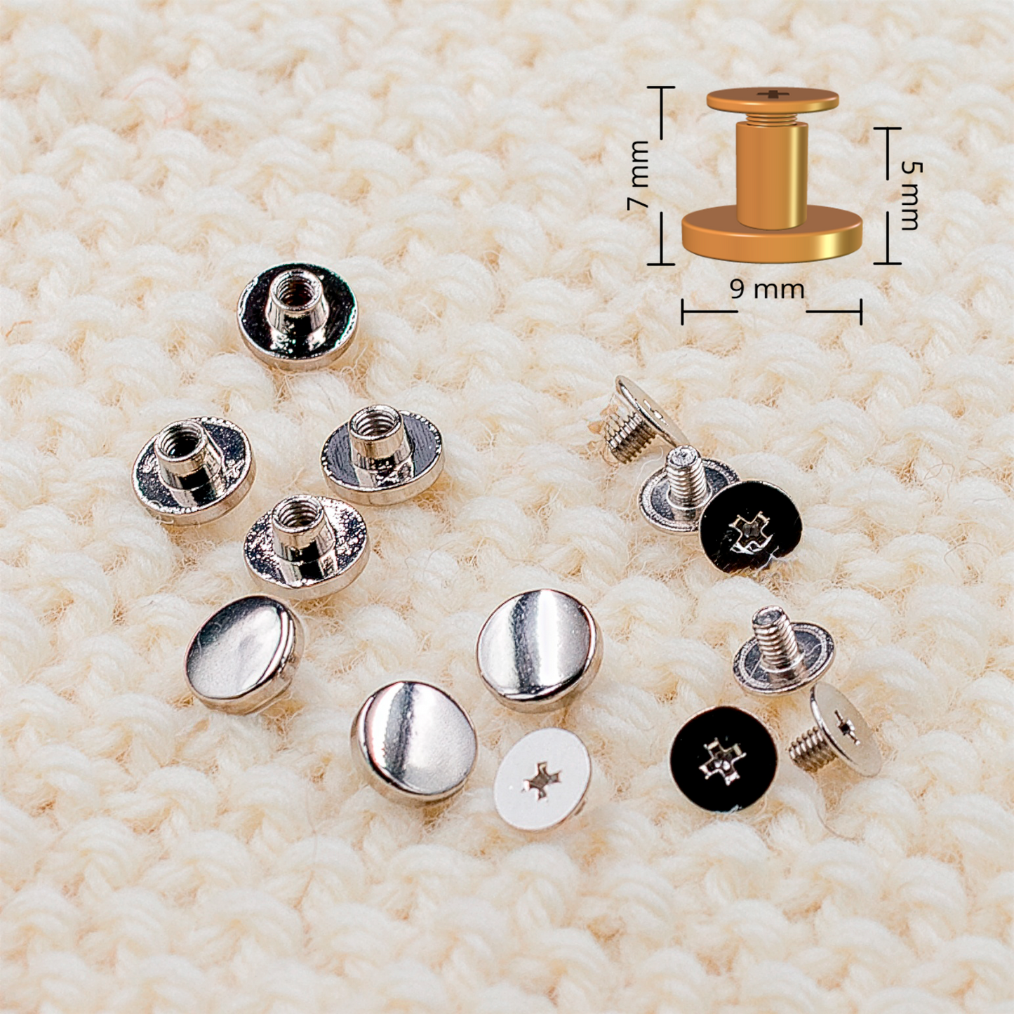 Ruuviniitti hopea lattapää