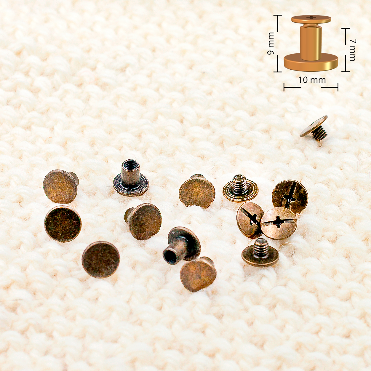 Ruuviniitti pronssi lattapää