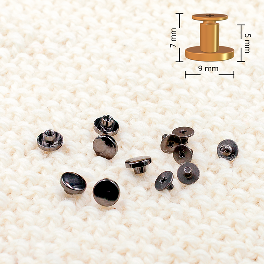 Ruuviniitti musta/grafiitti lattapää