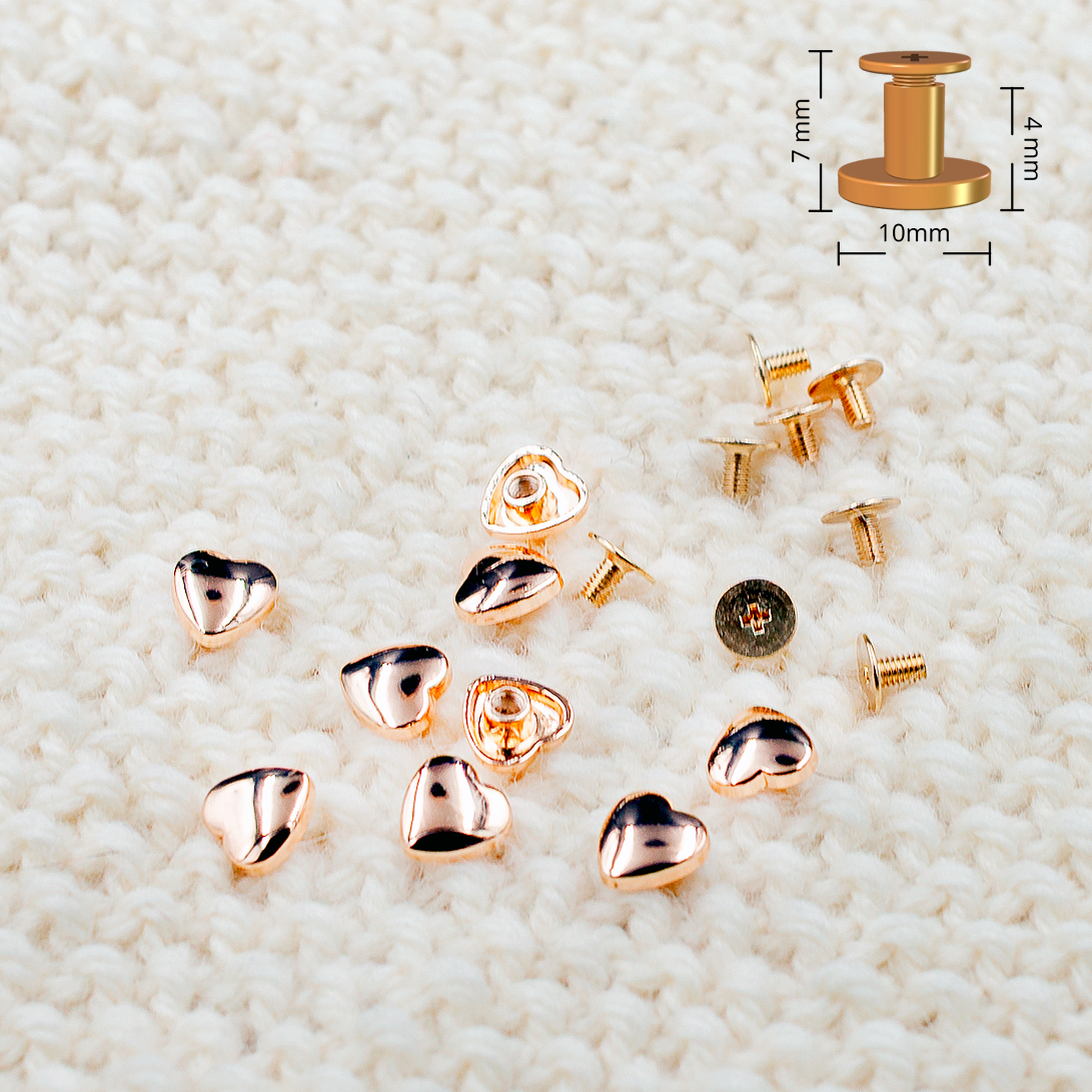 Ruuviniitti sydän kulta